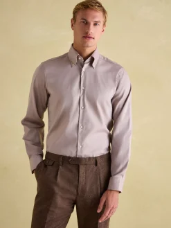 Next Regular Fit Twill Single Cuff Shirt<Joules Online