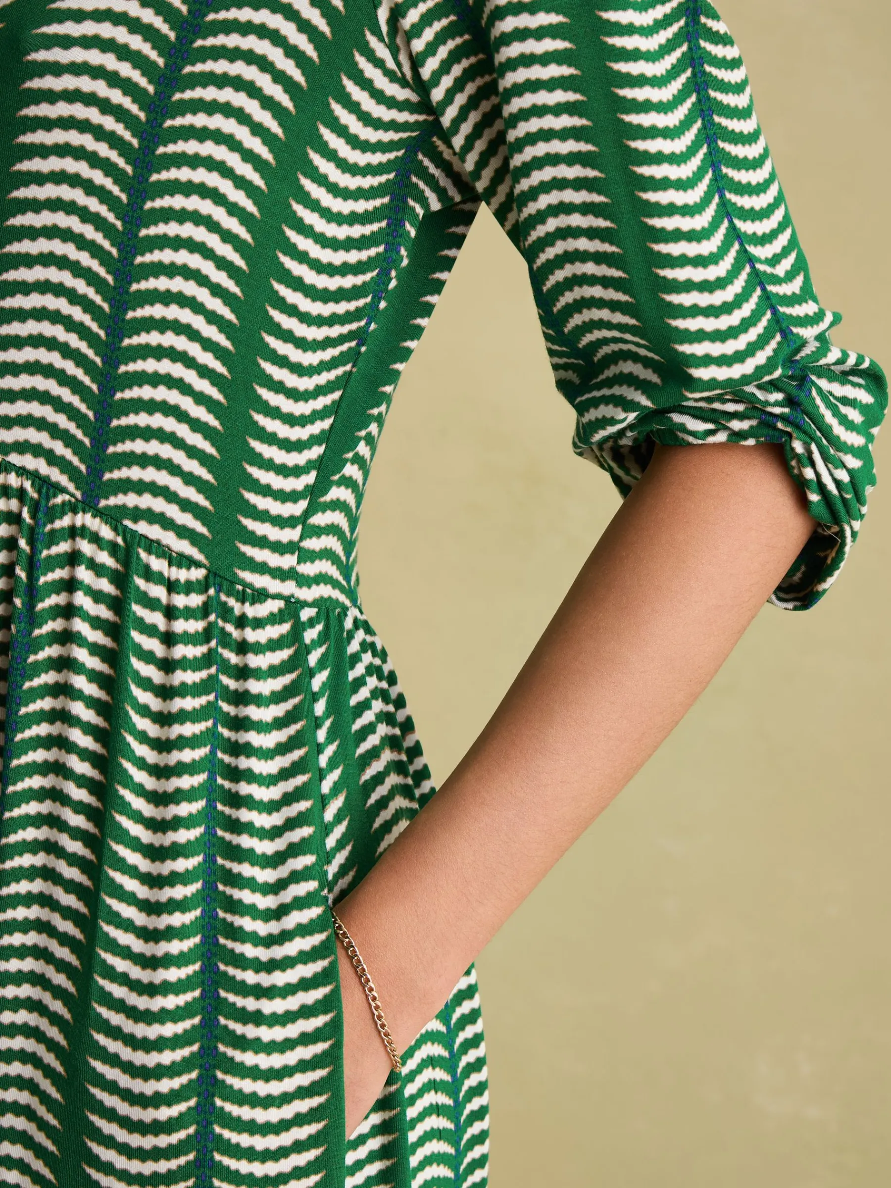 Nia Long Sleeve Midaxi Dress<Joules Hot