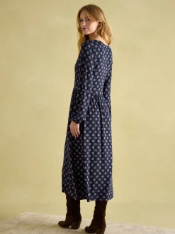 Nia Long Sleeve Midaxi Dress<Joules Outlet