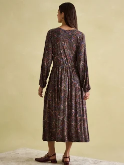 Nia Long Sleeve Midaxi Dress<Joules