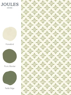 Olive Green Beckett Star 10M Wallpaper<Joules Hot
