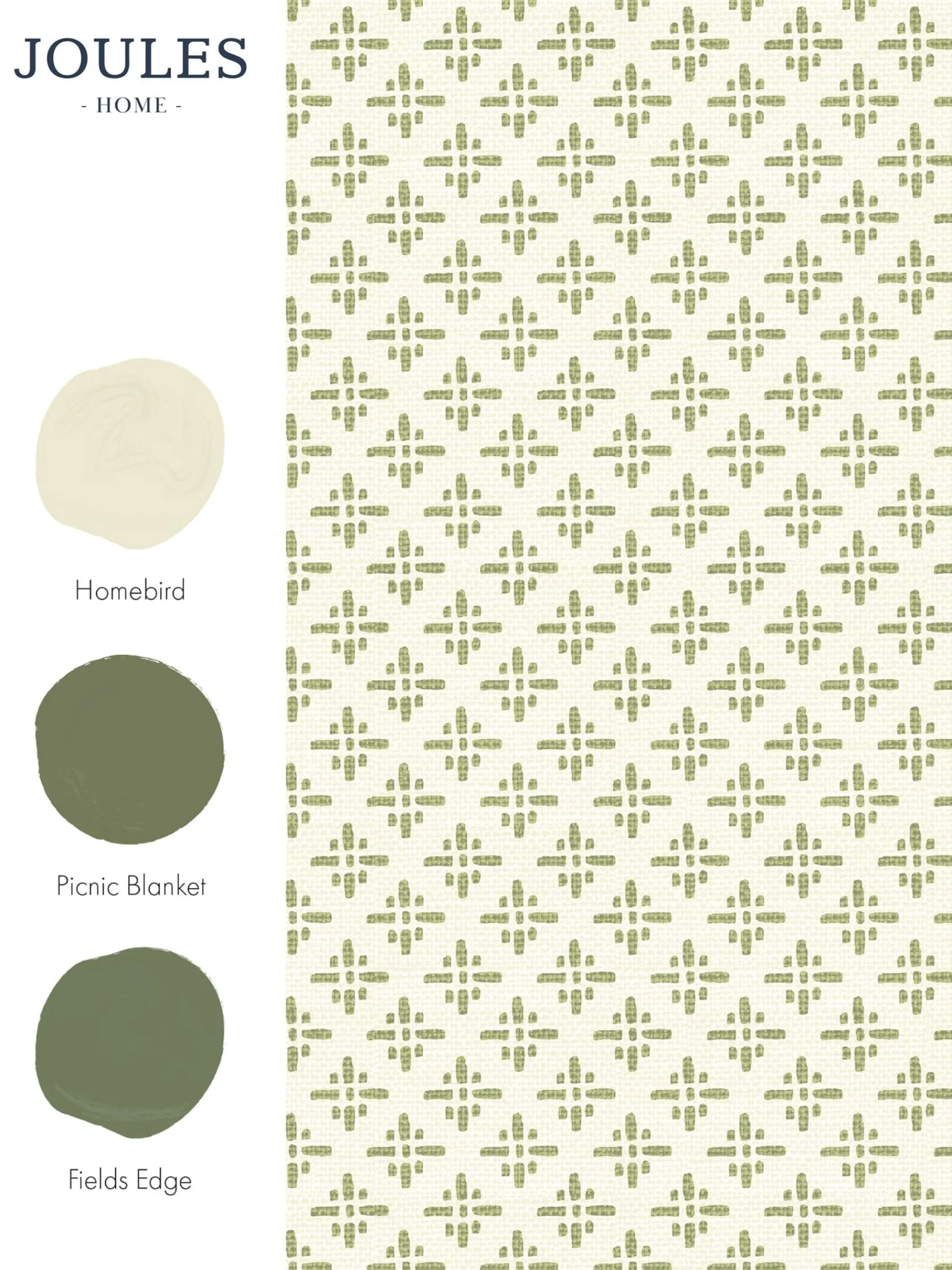 Olive Green Beckett Star 10M Wallpaper<Joules Hot
