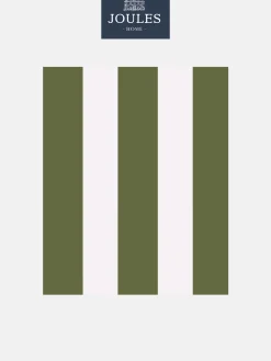 Olive Green Harborough Stripe 10M Wallpaper<Joules Outlet