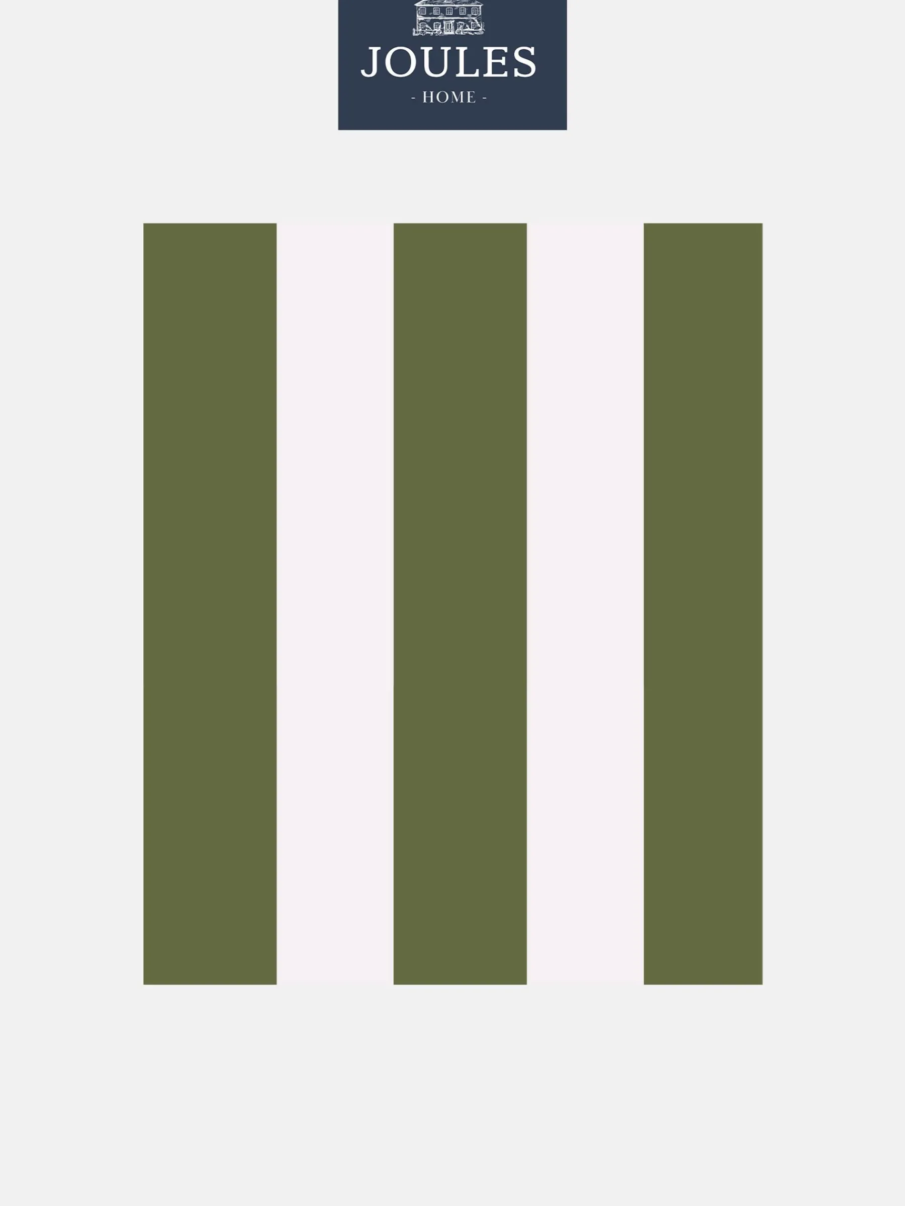 Olive Green Harborough Stripe 10M Wallpaper<Joules Outlet