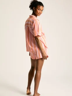 Olivia Pink Striped Pyjama Set<Joules Best