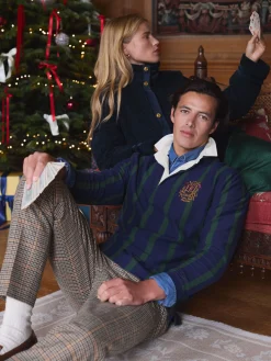 Onside Vertical Stripe Rugby Shirt<Joules
