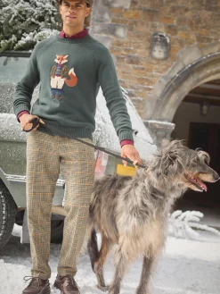 Oundle Herringbone Slim Fit Trousers<Joules Online