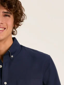 Oxford Navy Blue Long Sleeve Classic Fit Shirt<Joules Outlet