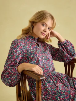 Petunia Frill Neck Dress<Joules Clearance