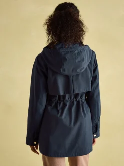 Portwell Navy Blue Waterproof Raincoat With Hood<Joules Online