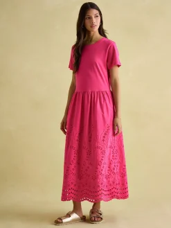 Reid Broderie 100% Cotton Dress<Joules Best