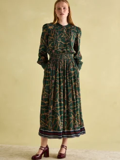 Rosa Printed Maxi Shirt Dress<Joules Outlet