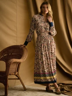 Rosa Printed Maxi Shirt Dress<Joules Outlet