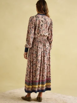 Rosa Printed Maxi Shirt Dress<Joules Outlet