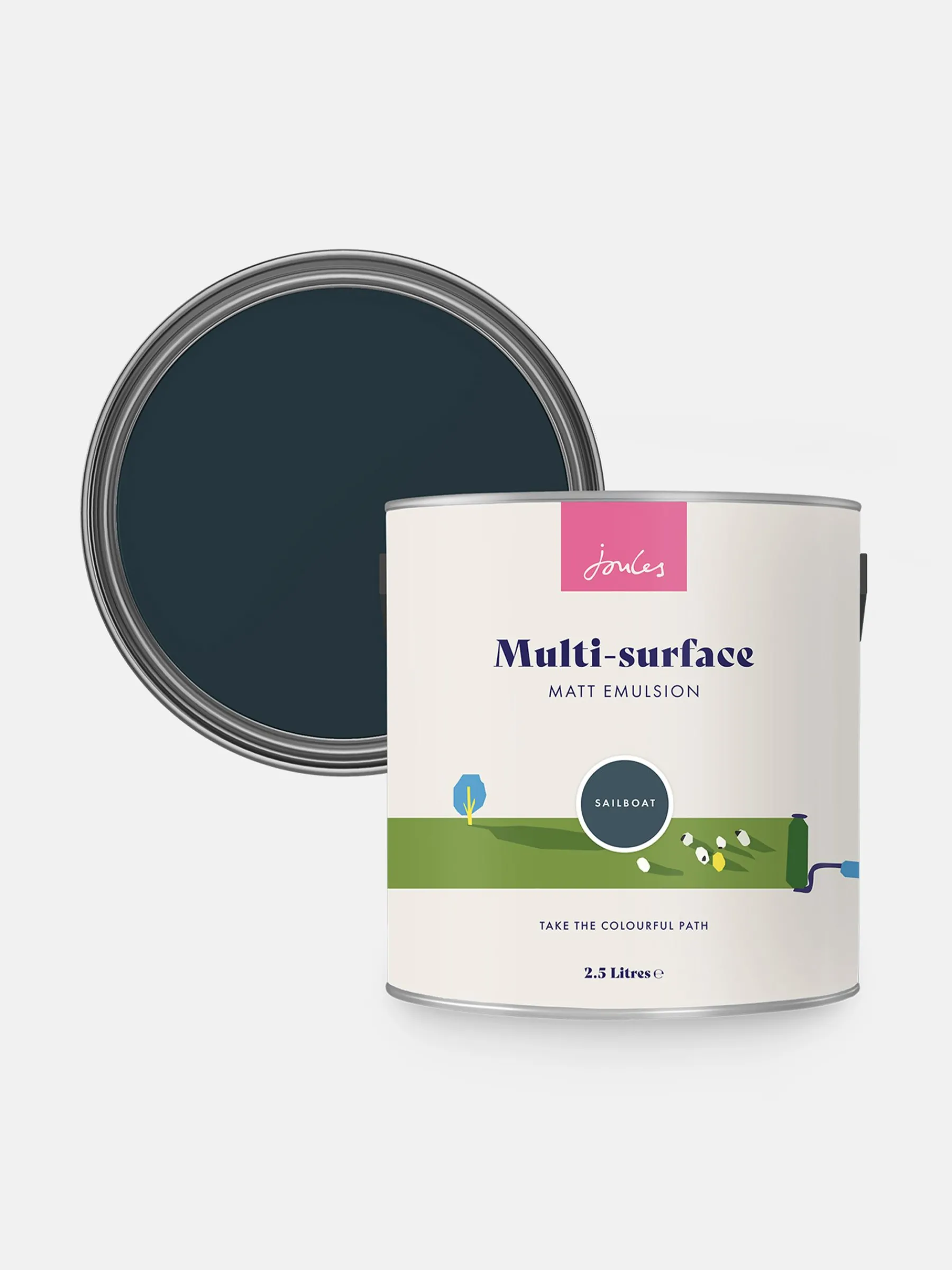 Sailboat Blue Multi Surface Matt Emulsion<Joules