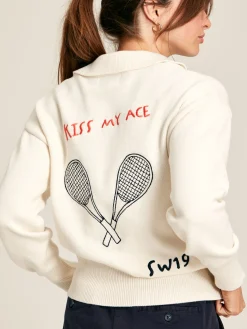 Set Match Jumper with Tennis Embroidery<Joules Discount