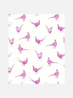 Truly Pink Flirty Pheasants 10M Wallpaper<Joules New