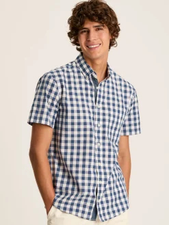 Wilson Gingham Classic Fit Short Sleeve Shirt<Joules New