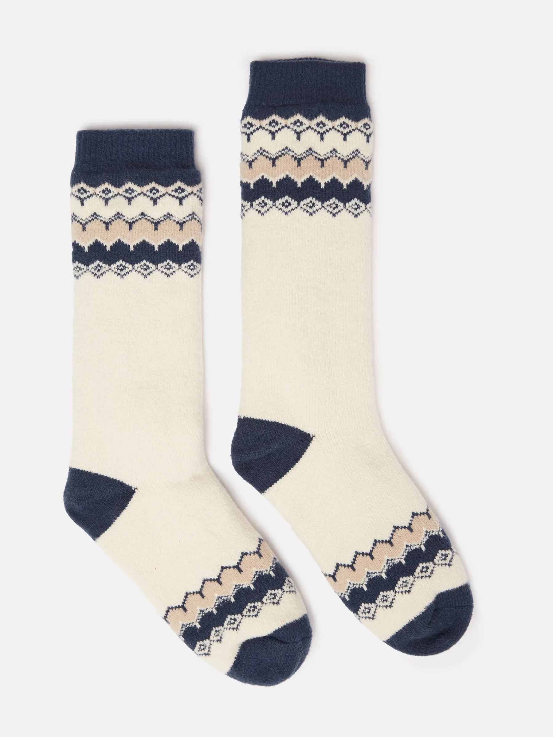 Women's Chalet Fair Isle Fleece Lined Socks (size 4-8)<Joules Hot