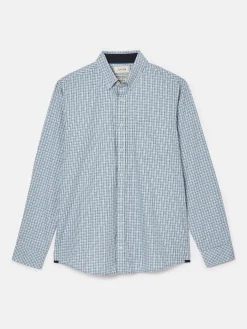Abbott Blue Checked Cotton Poplin Shirt<Joules Hot
