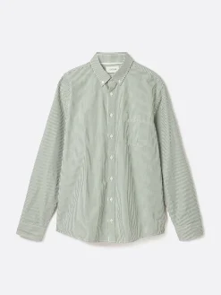 Abbott Green Pinstriped Cotton Poplin Shirt<Joules Discount