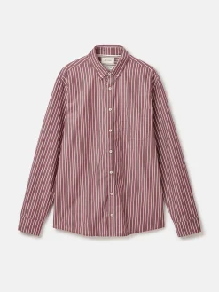 Abbott Red Striped Cotton Poplin Shirt<Joules Online