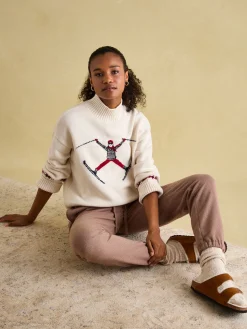 Abigail High Neck Intarsia Ski Jumper<Joules New
