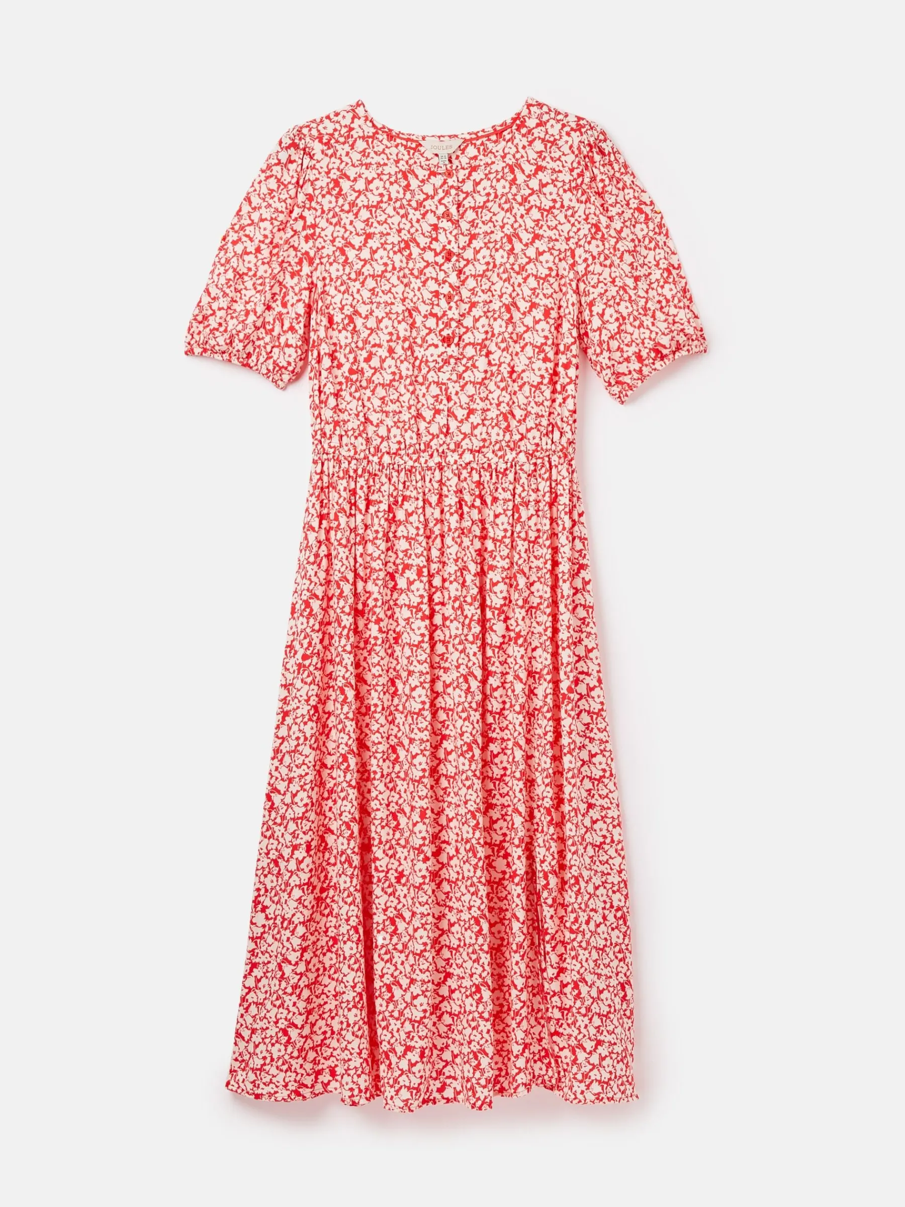 Adele Floral Button Down Midi Dress with Slit<Joules Sale