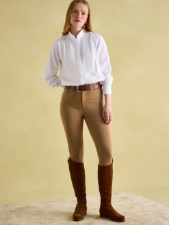 Adeline Pleated Tuxedo-Style Shirt<Joules New