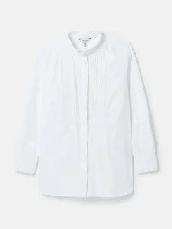 Adeline Pleated Tuxedo-Style Shirt<Joules New