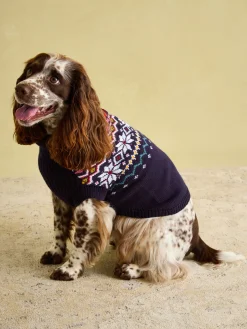 Alba Knitted Fair Isle Dog Jumper<Joules Discount