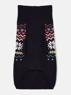 Alba Knitted Fair Isle Dog Jumper<Joules Discount