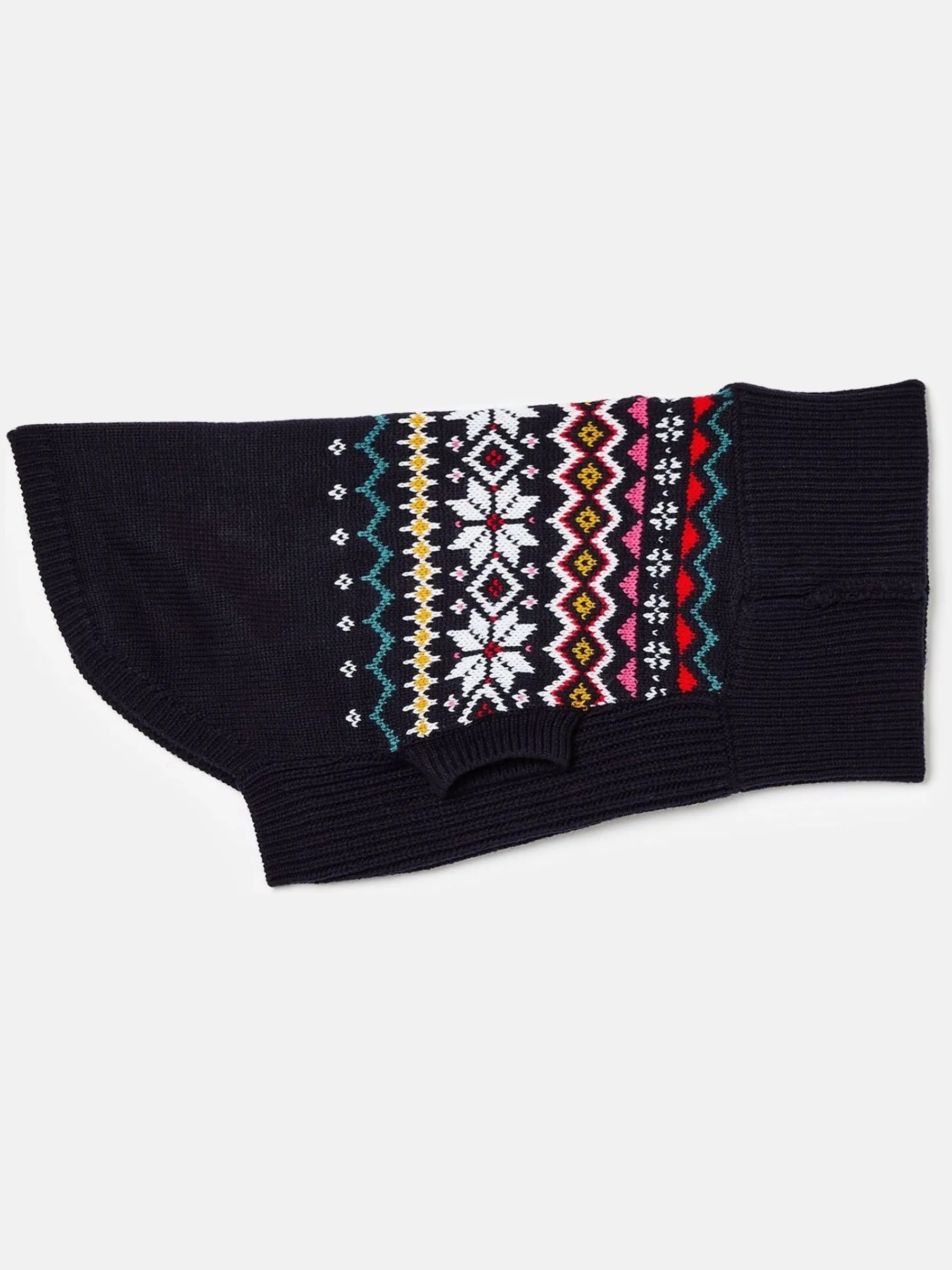Alba Knitted Fair Isle Dog Jumper<Joules Discount