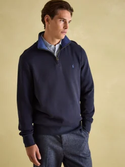 Alistair Quarter Zip Cotton Sweatshirt<Joules Online