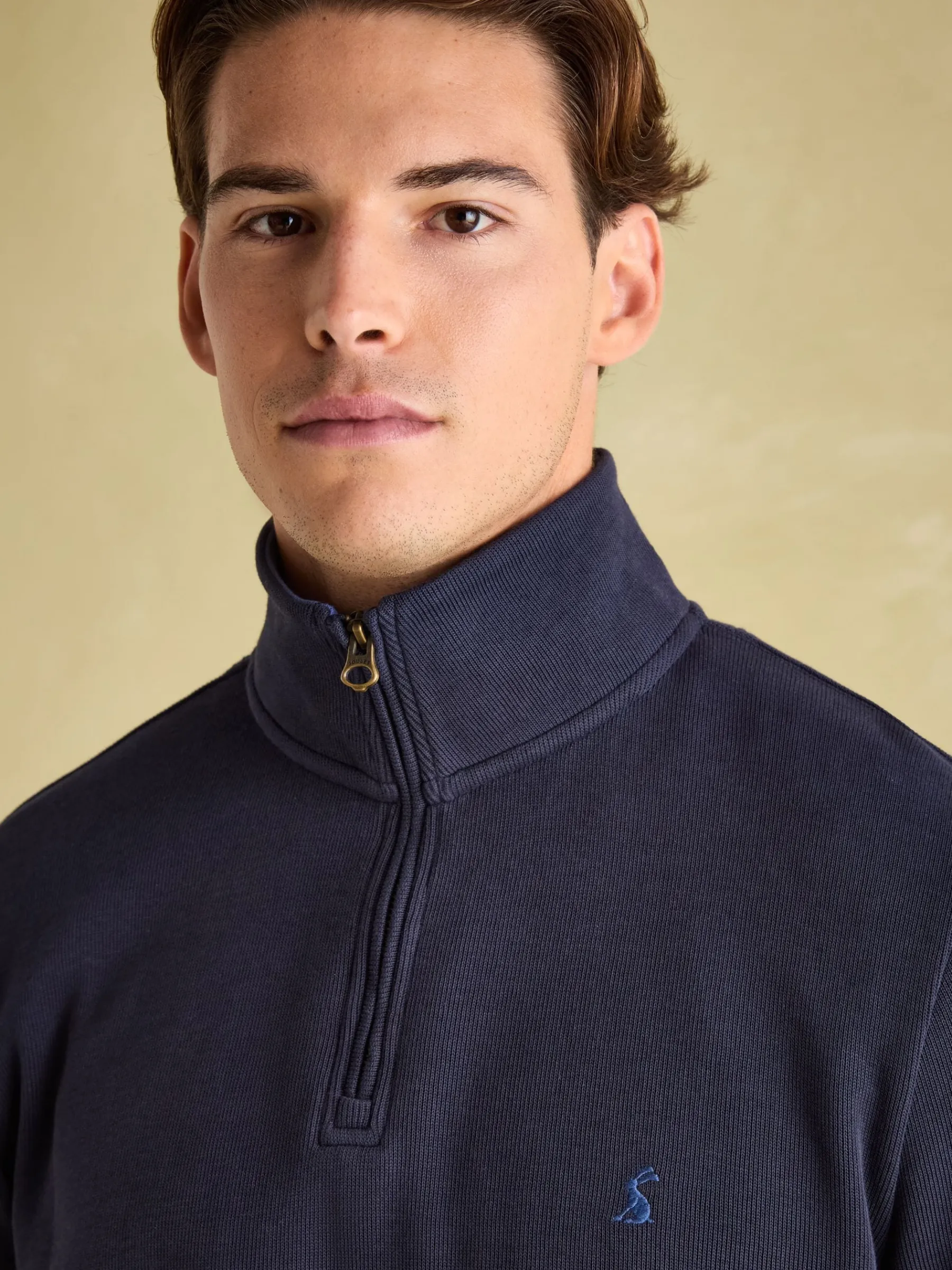 Alistair Quarter Zip Cotton Sweatshirt<Joules Online