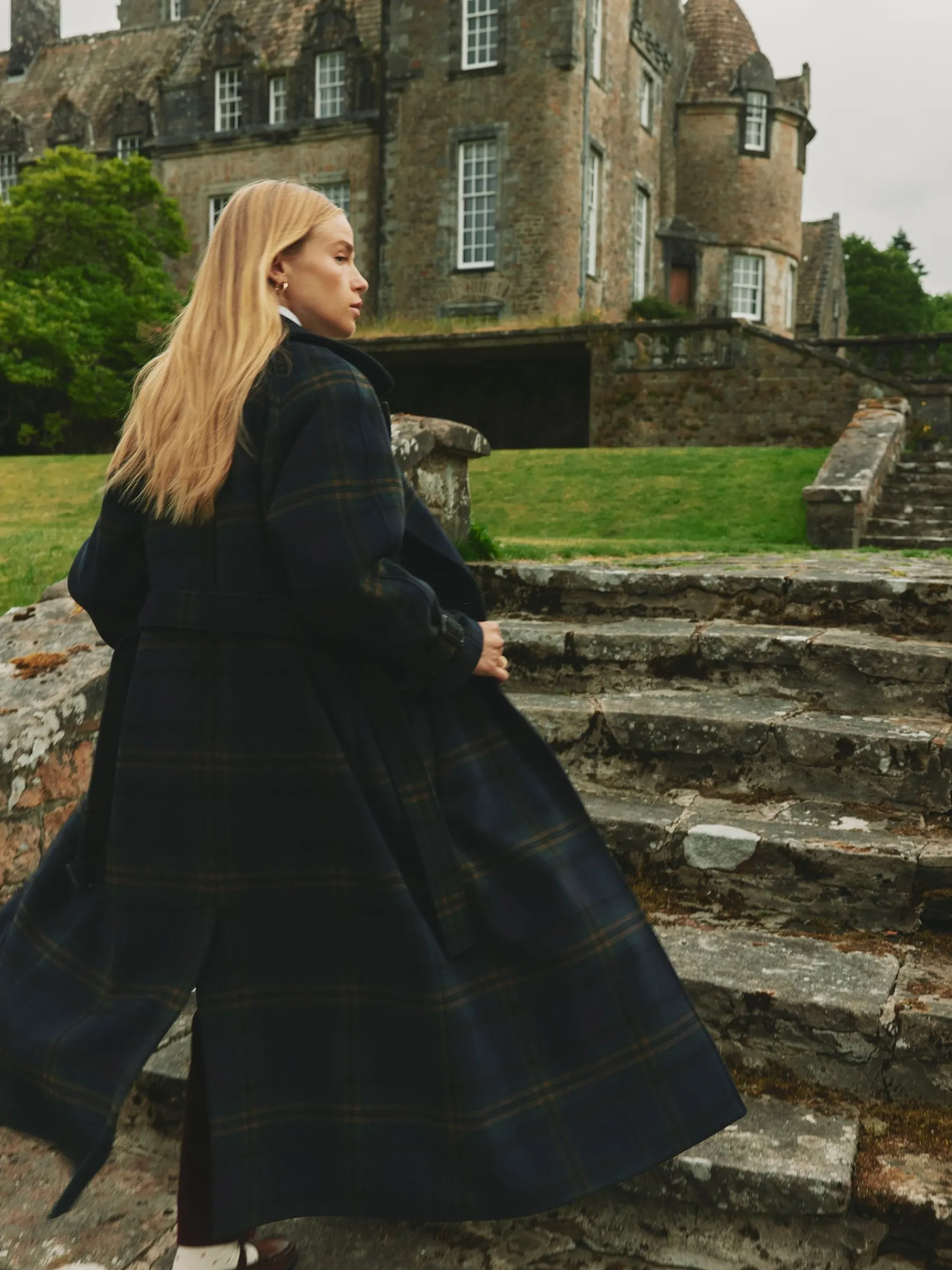 Amberley Longline Wool Blend Coat with Belt<Joules Clearance