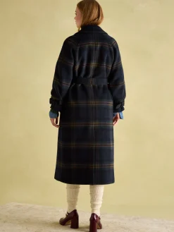 Amberley Longline Wool Blend Coat with Belt<Joules Clearance