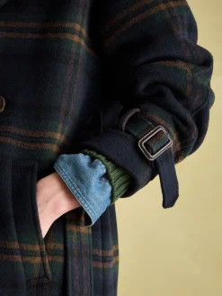 Amberley Longline Wool Blend Coat with Belt<Joules Clearance