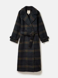 Amberley Longline Wool Blend Coat with Belt<Joules Clearance