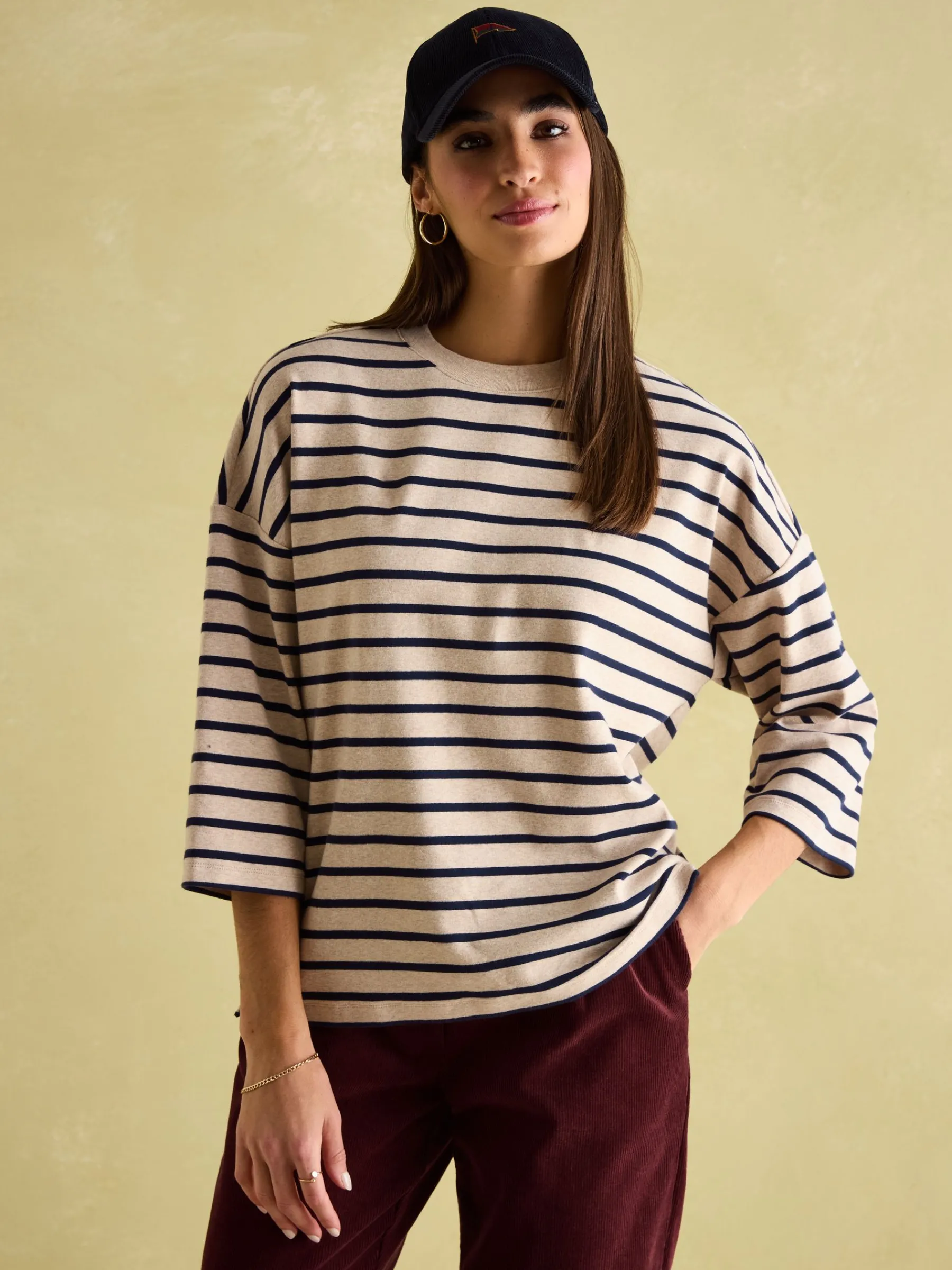 Amelia Top with 3/4 Length Sleeves<Joules Outlet