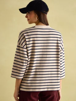 Amelia Top with 3/4 Length Sleeves<Joules Outlet
