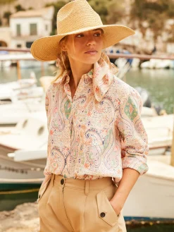 Amilla 100% Linen Shirt<Joules Clearance