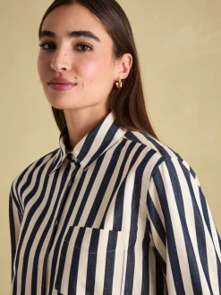 Amilla Navy & Cream Stripe Shirt<Joules New