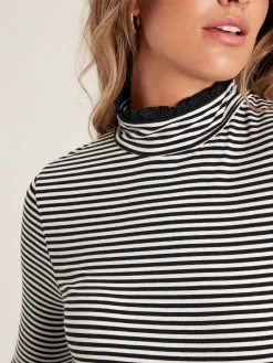 Amy Long Sleeve High Neck Jersey Top<Joules Online