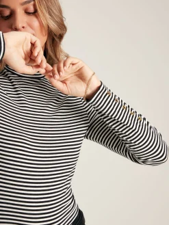 Amy Long Sleeve High Neck Jersey Top<Joules Online