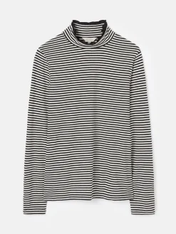 Amy Long Sleeve High Neck Jersey Top<Joules Online