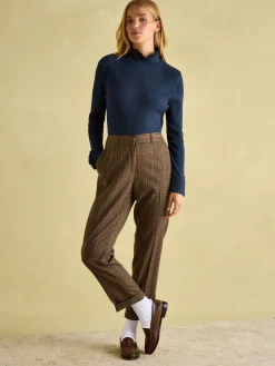 Amy Ribbed Long Sleeve High Neck Jersey Top<Joules Outlet