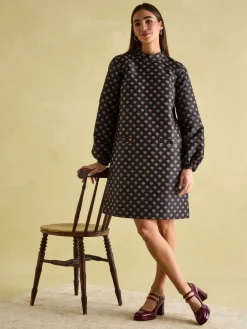 Annalise Jacquard A-Line Dress<Joules Best