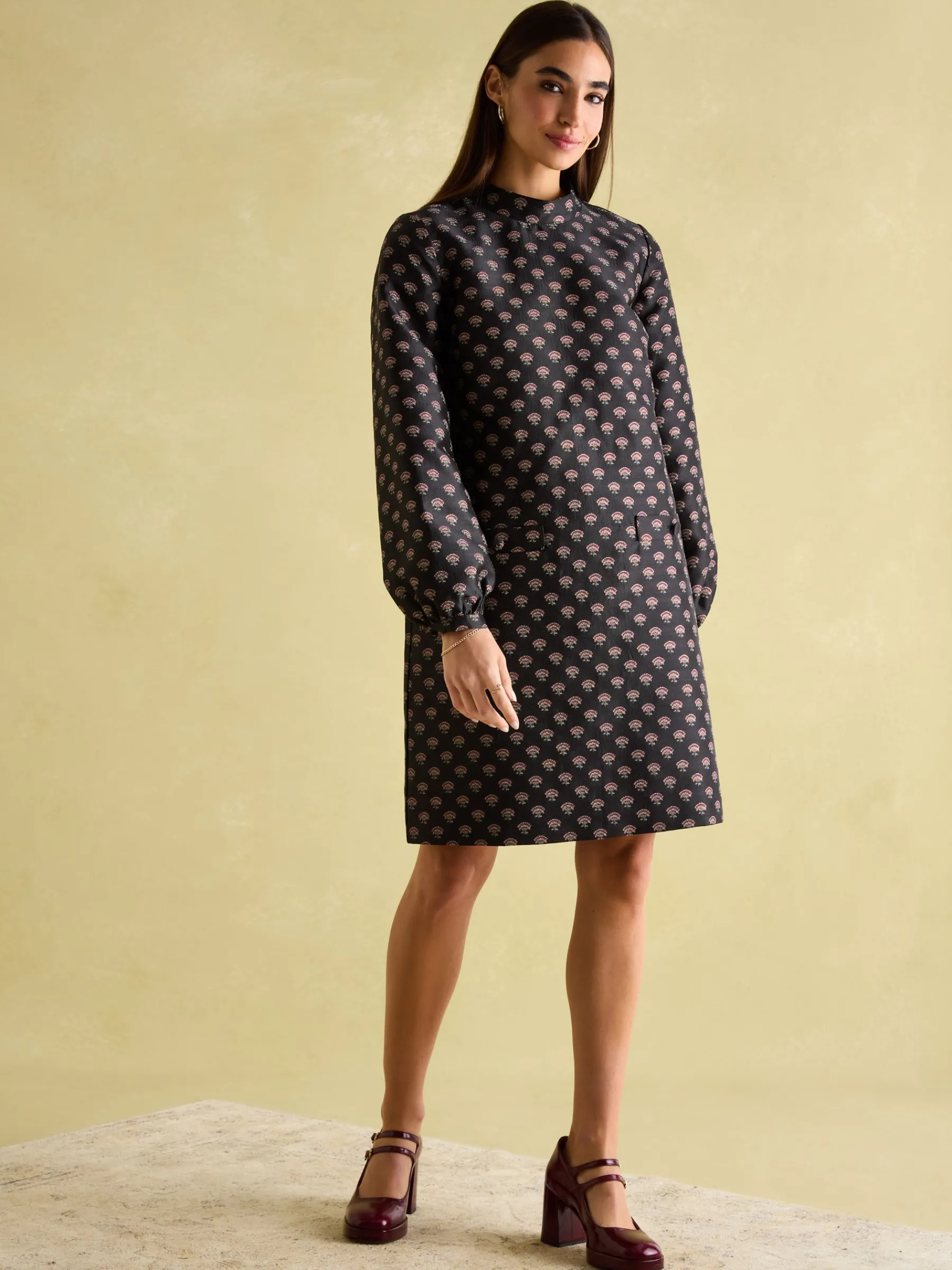 Annalise Jacquard A-Line Dress<Joules Best