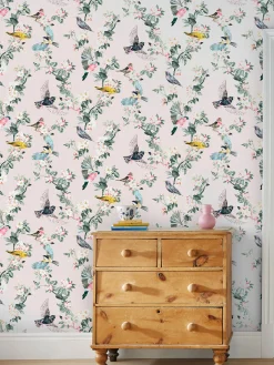Antique Creme Handford Garden Birds 10M Wallpaper<Joules Sale